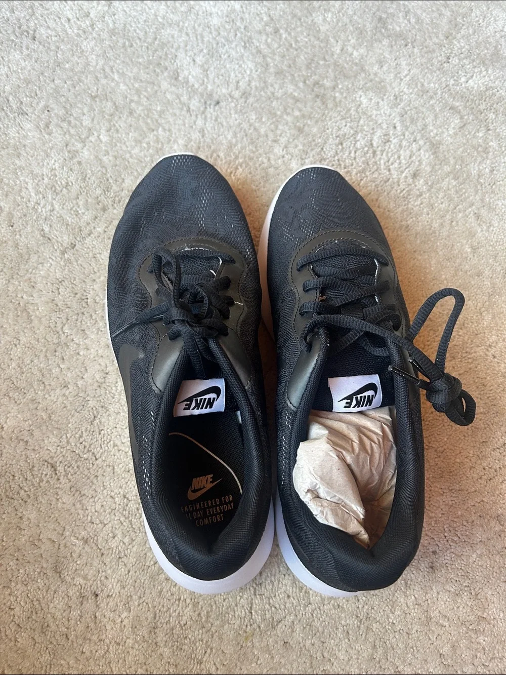 Nike Black and White Lightweight Mesh Trainers